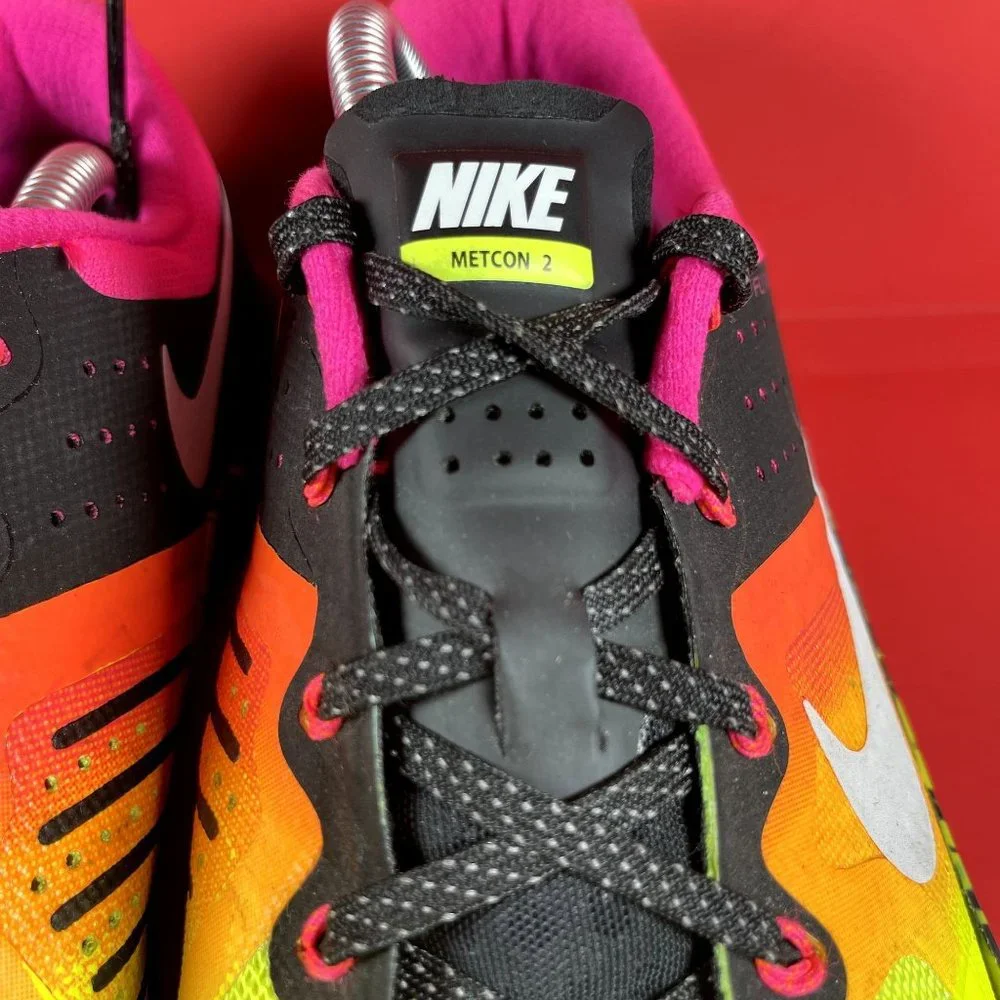 Nike Metcon 2 MultiColor Volt Running Trainers Shoes 819899-701 Men's Size 11.5 - Picture 4 of 12